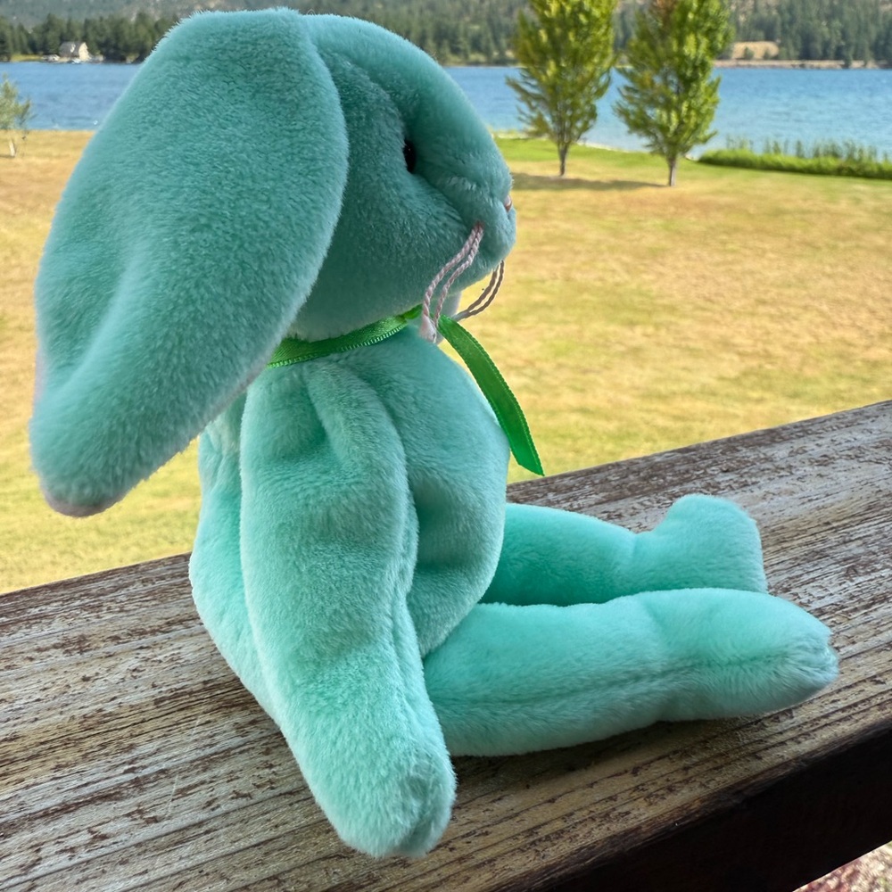 Mint Green Plush Bunny